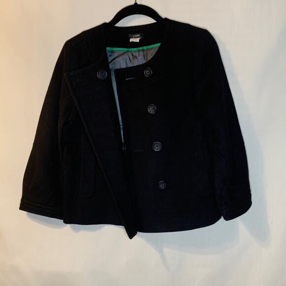 J. Crew Peacoat in Black - Picture 2 of 5